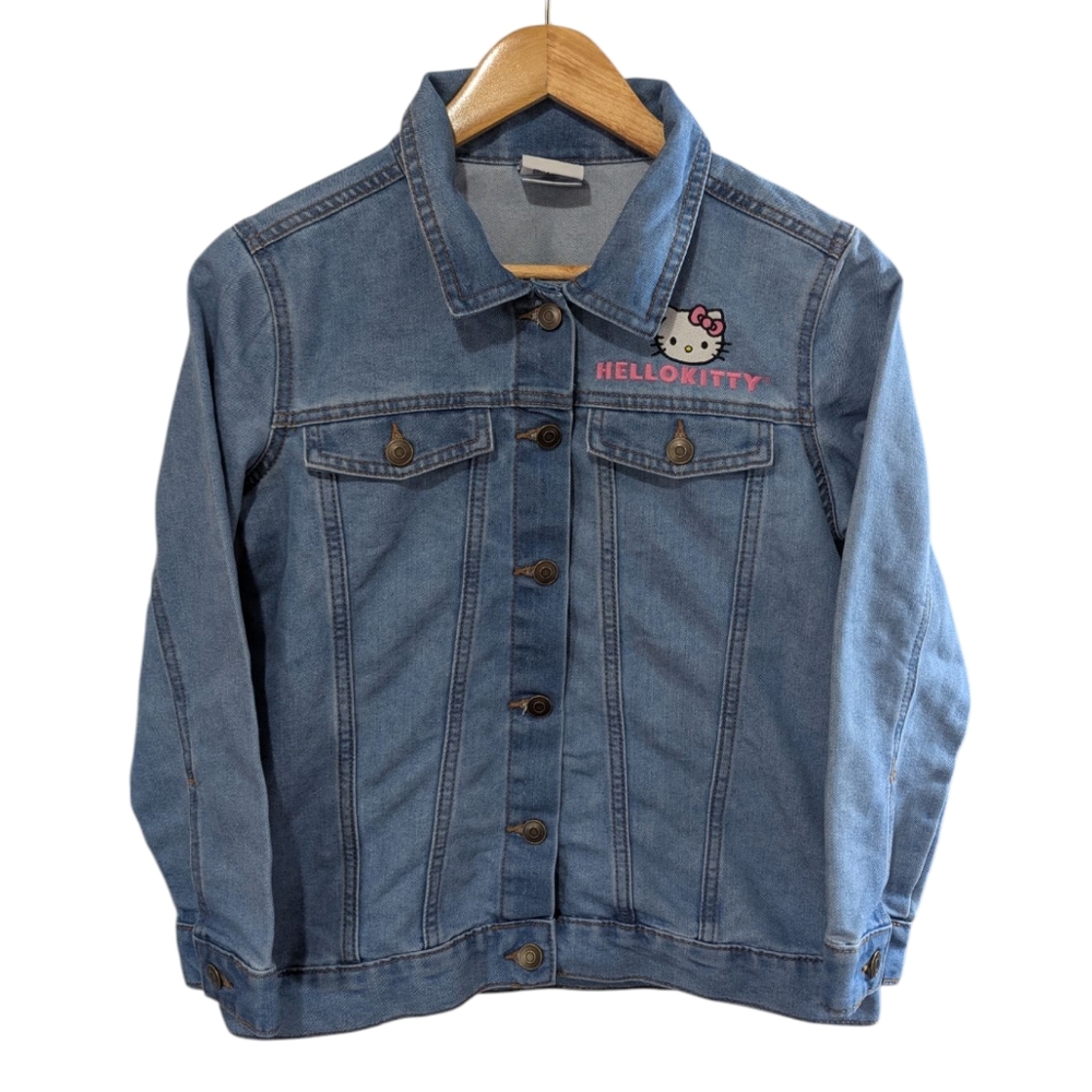 Hello Kitty Kids Denim Jacket - Size XL 14/16